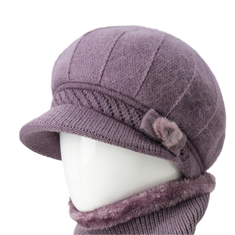 Ladies Hat New Autumn and Winter Wool Hat Thermal Cap Cotton Hat