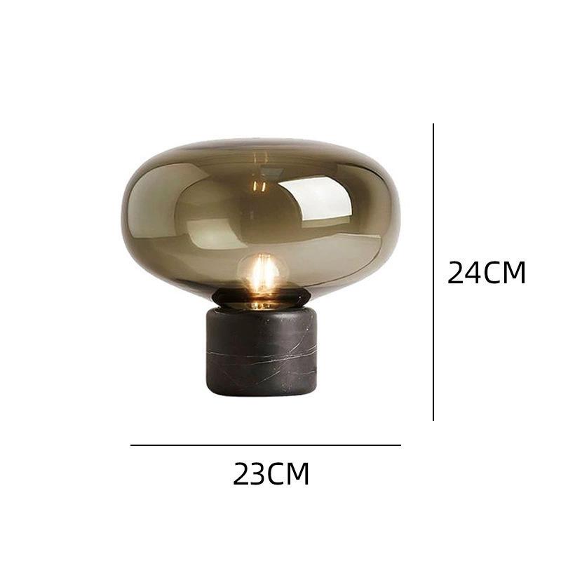 Nordic Modern Glass Table Lamp - Creative, Stylish Lighting for Living Room, Bedroom, Hotel, or Model Room