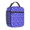 Bestselling A Blue Colorful Polka Dot Design Plaid Cooler Tote Office Lunch Insulated Lunch Pouch