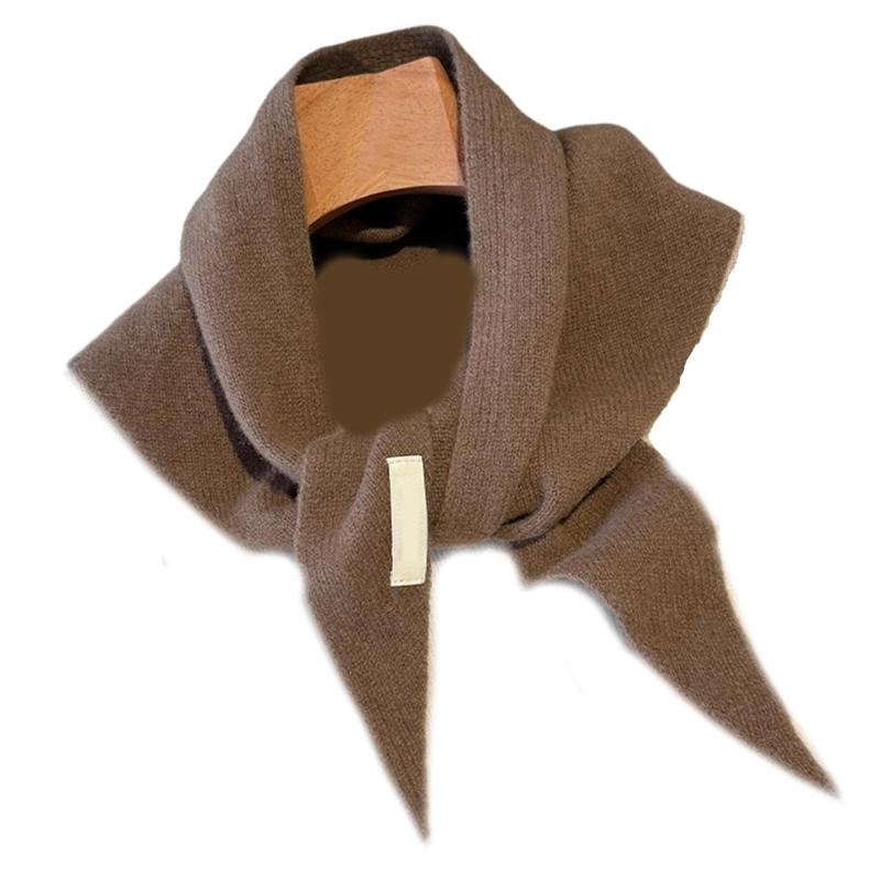 Wool Knit Triangle Scarf For Women Delivering Warmth And Wind Protective In Winter For Commuting