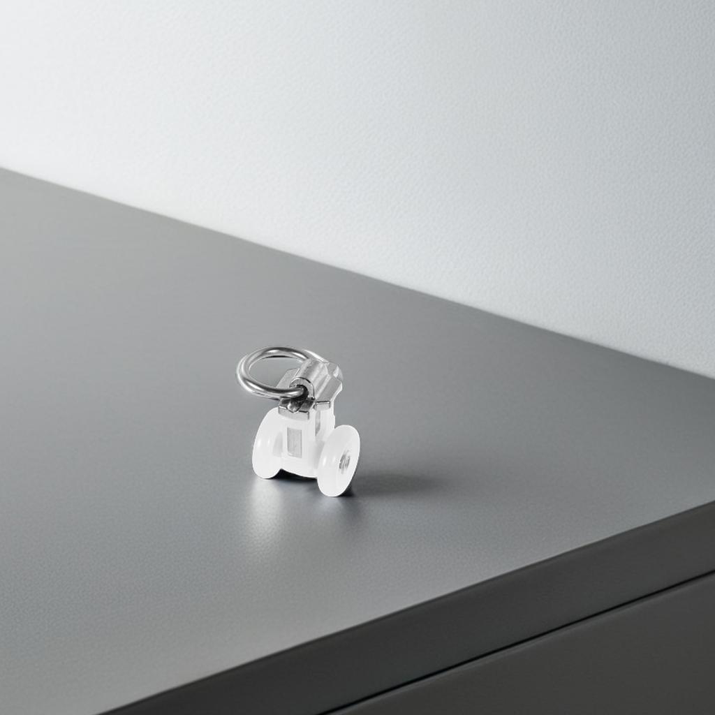 30Pcs Curtain Rail Track Pulleys Dual-Wheel Alloy Plastic Durable Sliding Ceiling Mounted Curtain System Home Accessories