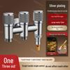 Three-Way Angle Valve Water Splitter: Multifunctional Faucet for Washing Machines