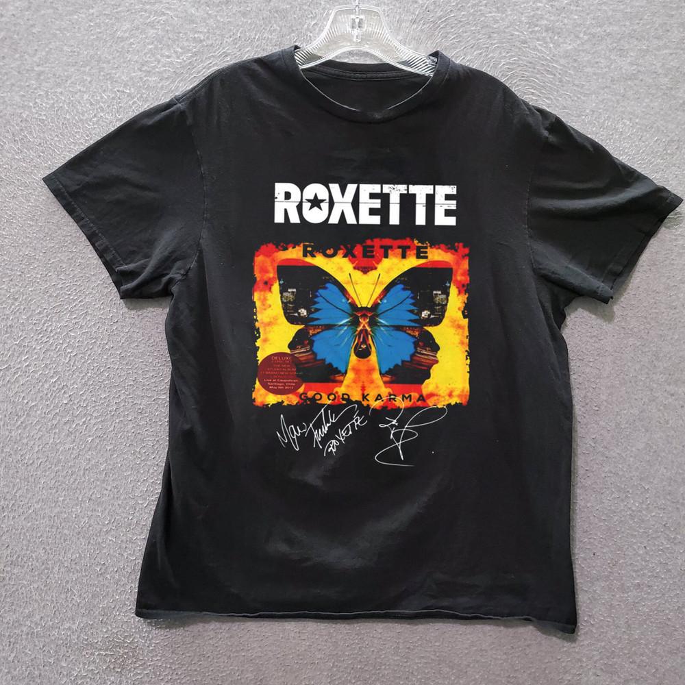 

New Rare Roxette Good Karma Shirt Gift For Fans Black S-5XL LL348 Unisex T-Shirt XXXXL