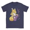 Renamon Side Profile T Shirts Unisexs Cotton Humor Tshirt Crew Neck Tee Shirt Short Sleeve Clothes Original