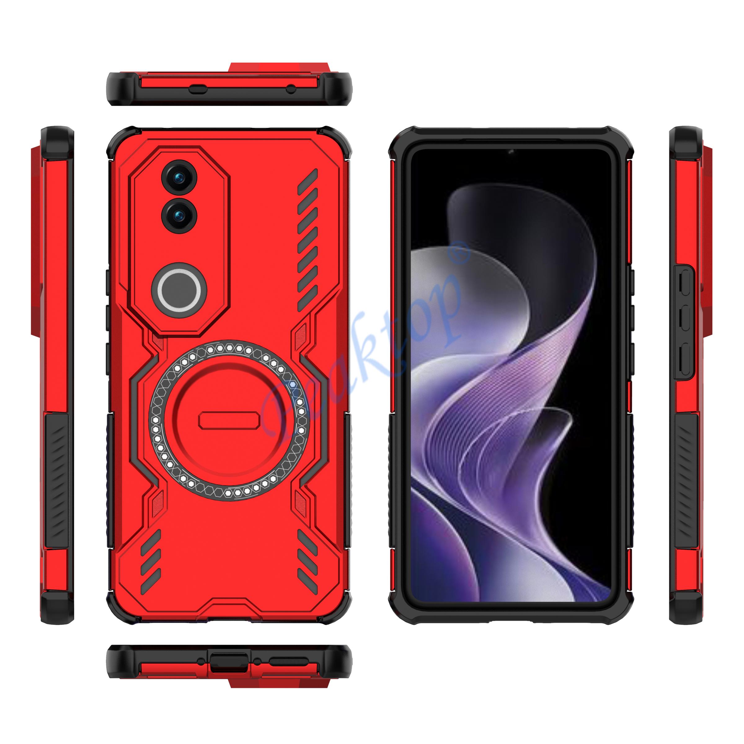 

Magnetic Heat Dissipation Case For Vivo V50 5G Anti-Scratch Cooling Tough Case Magsafe Wireless Charging For Vivo V50 Cover vivo V50 червоний