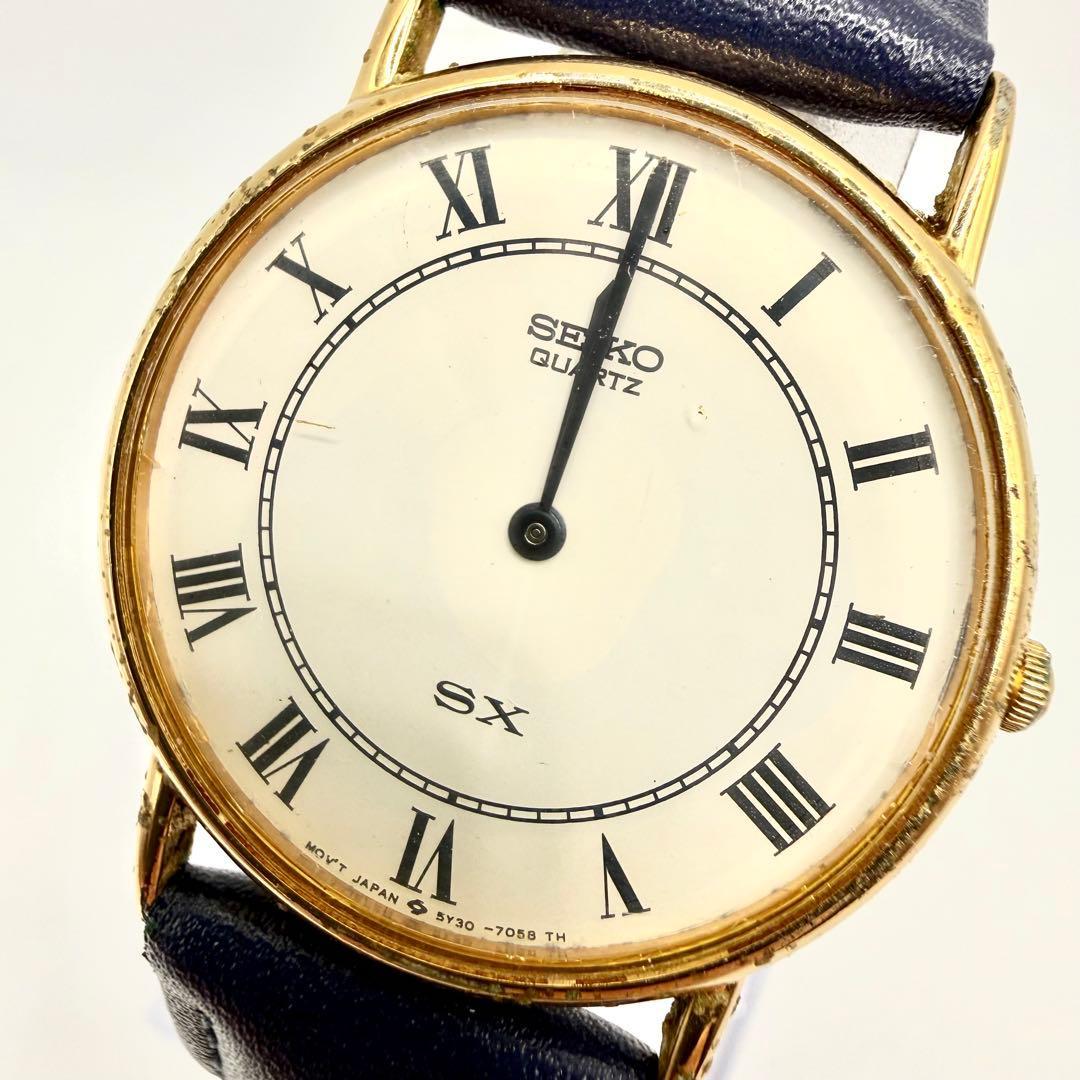 Working item SEIKO SX watch men s quartz new belt battery retro
