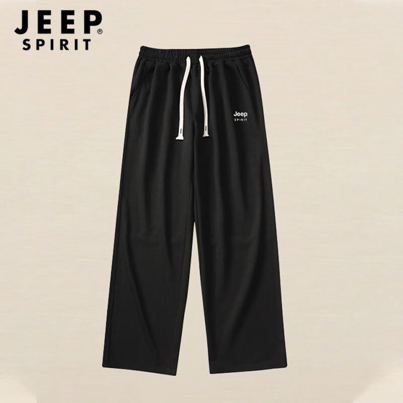 JEEP SPIRIT Men's Loose Straight Leg Casual Sweatpants