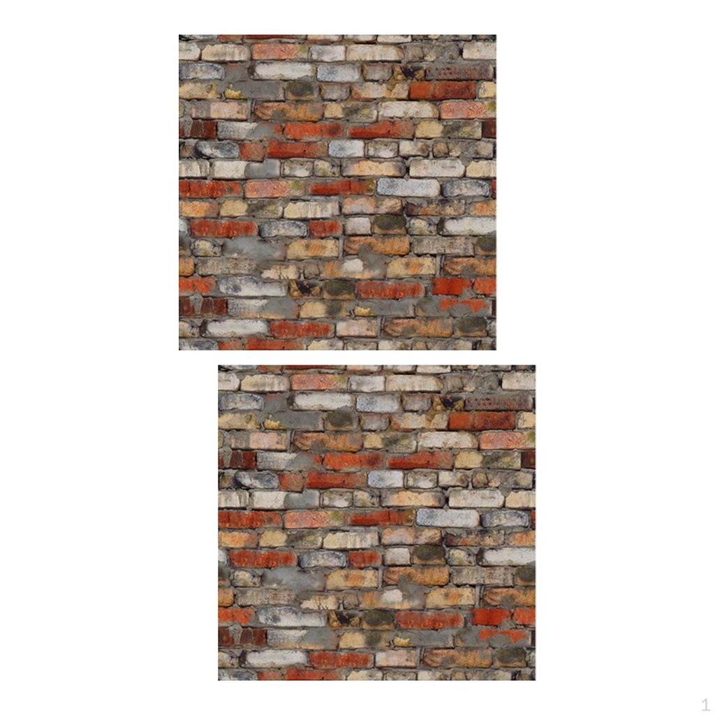 1:12 Dollhouse Sticker Floorboards Miniature Furniture Floor Sheet Mini