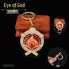 YS Dual-Sided Luminous God's Eye Glass Pendant Keychain