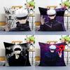 J-Jujutsu Kaisen G-Gojo Satoru Pillow Case Plush Fabric Soft Double Sided Print Short Plush Home Sofa Cushion Cover Throw
