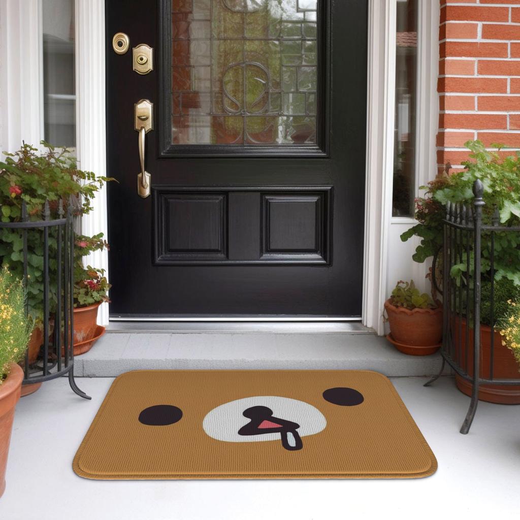 R-Rilakkumaes Cartoon Floor Door Kitchen Bathroom Mat Anti-Slip Indoor Doormat Garden Living Room Entrance Rug Carpet Footpad