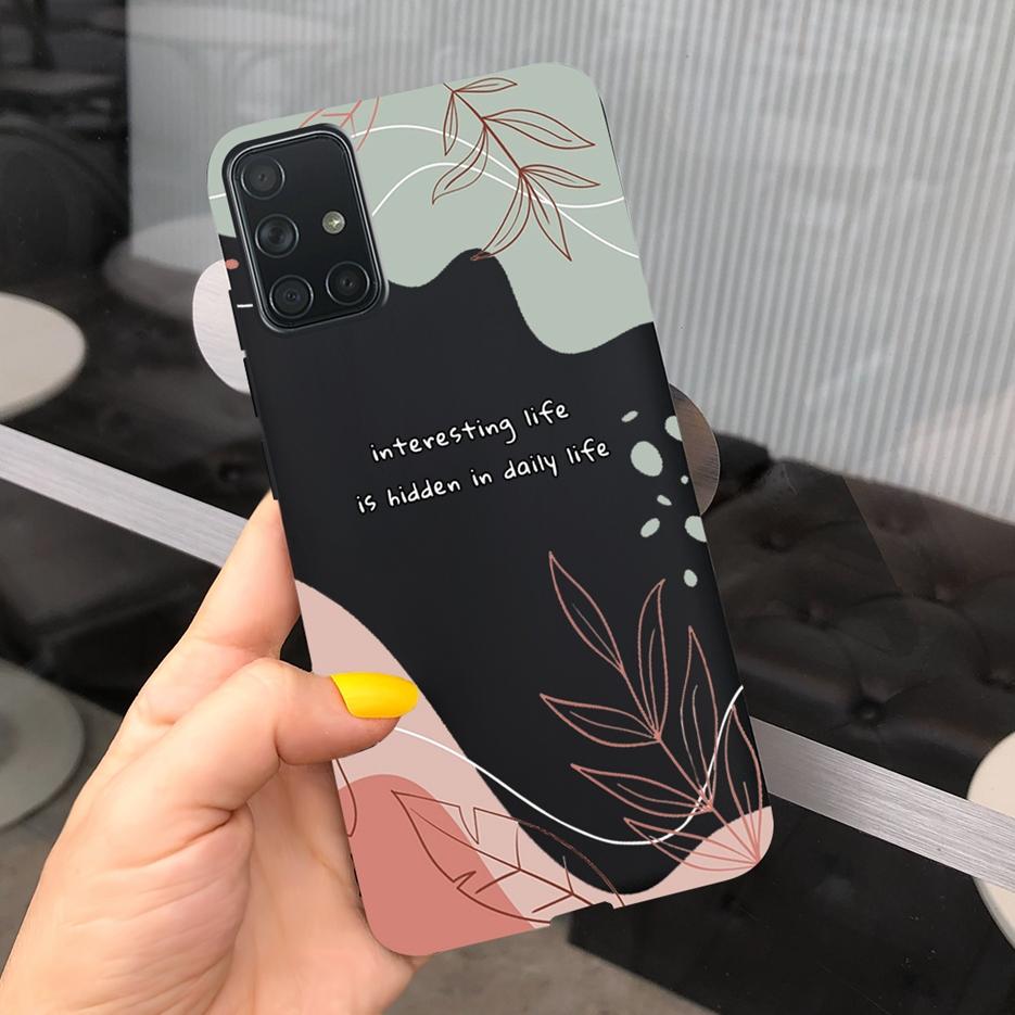 For Samsung Galaxy A31 A41 A51 A71 Case Cute Art Painted Back Cover Soft TPU Phone Case For Samsung A315 A415 A515 A715 F Bumper