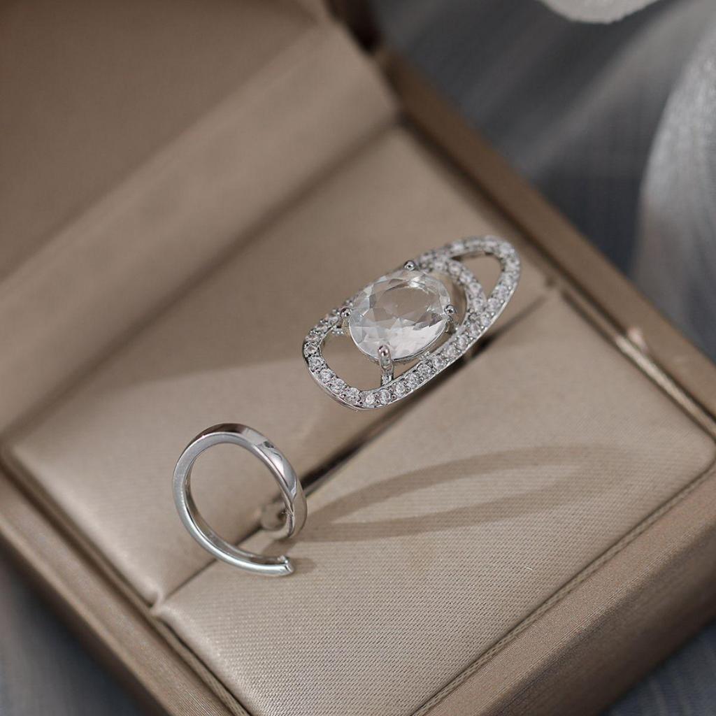 European & American Fashion Versatile Zirconia Nail Ring Holder for Women