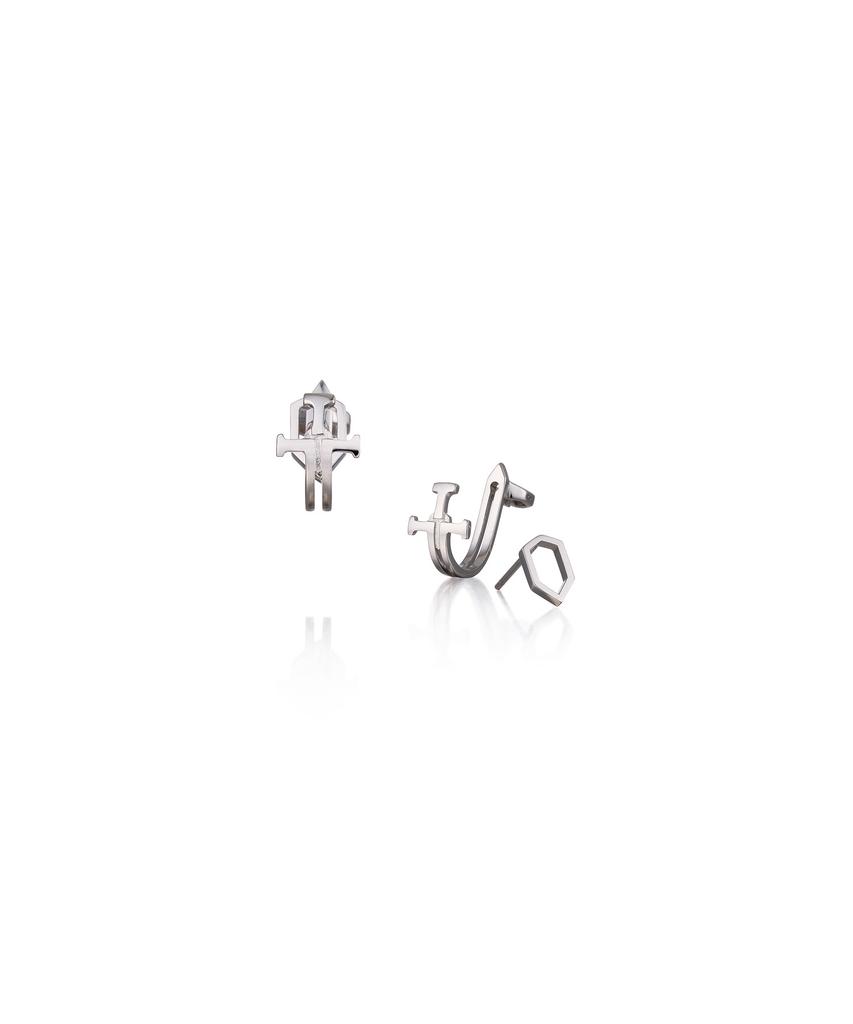 Trencadism Earrings / 925 Silver / Earrings Tm_Trm_Tme15Ly