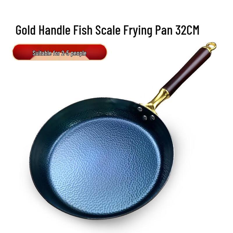 Yoshida Craftsman Handmade Non-Coated Iron Frying Pan
