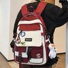 Schoolbags College Student Girl Burgundy Boy High School Student Backpack Junior High School Student Elementary School Student