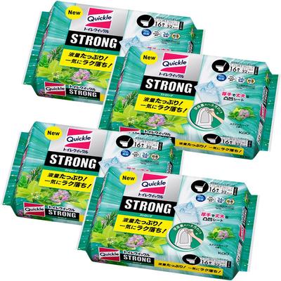 Quickle Toilet Quickle Strong Toilet Seat Wipes with Plenty of Easily Removes Splash Stains from the Back of the Toilet Extra Herbal 16 Replacement