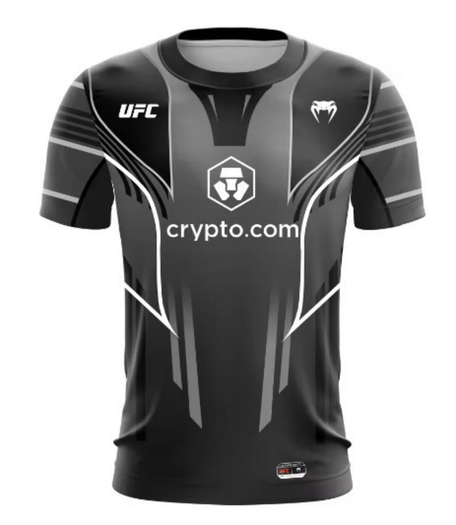 UFC Venom Crypto Rövid Ujjú Póló, Sportos Atlétikai Teljesítményű Póló