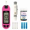 AMKAY Blood Glucose Glucometer Kit with Vial of 50 Strips, 10 Lancets and a Lancing Device FREE for Accurate Blood Sugar Testing | Made In India