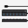 7 in 1 USB 3.0 Hub 7 Ports Expansion Dock USB 3.0 Splitter High Speed Independent Switch USB High-speed Extender