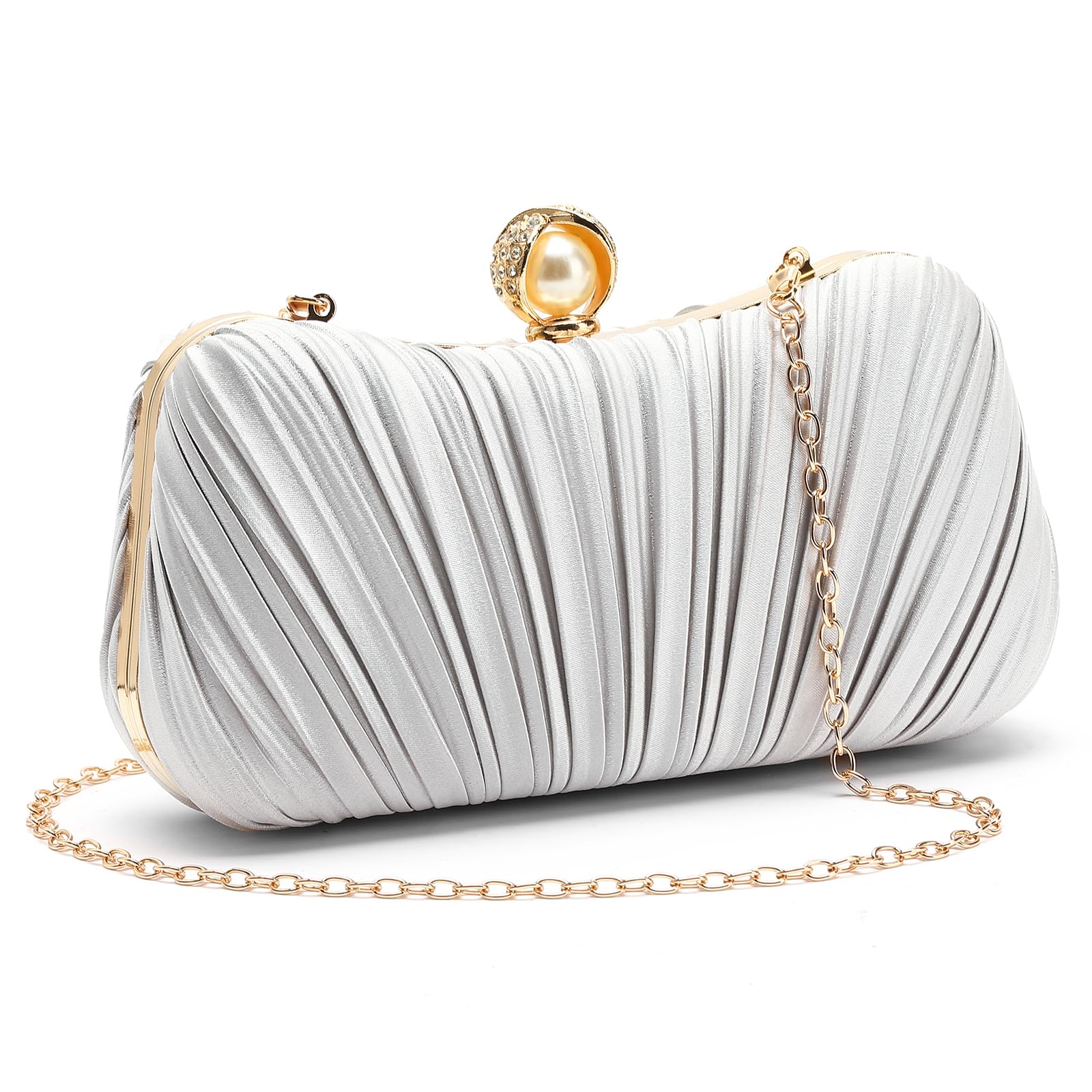 

RNIEGA Party Bag, Clutch Bag, Women s, Wedding Bag, Shoulder Bag, Wedding Reception Bag, Graduation Bag, Wedding Gift, Formal Bag, 3-Way