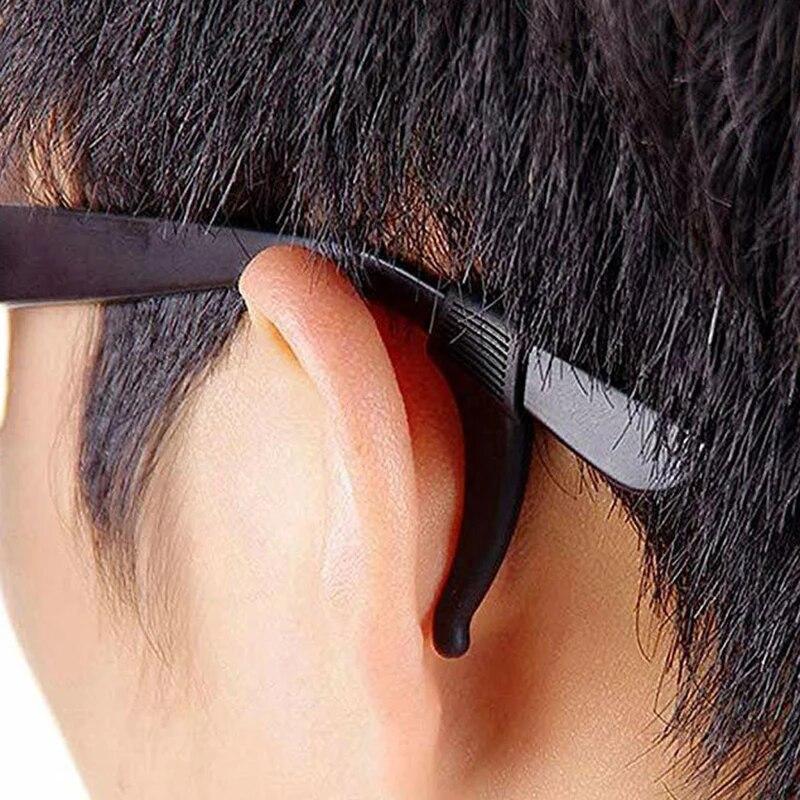 Anti-slip Silicone Ear Grip Glasses Eyeglasses Leg Ear Hook Stopper Bracket Fastener Accessories Temple Tip Eyewear Holder