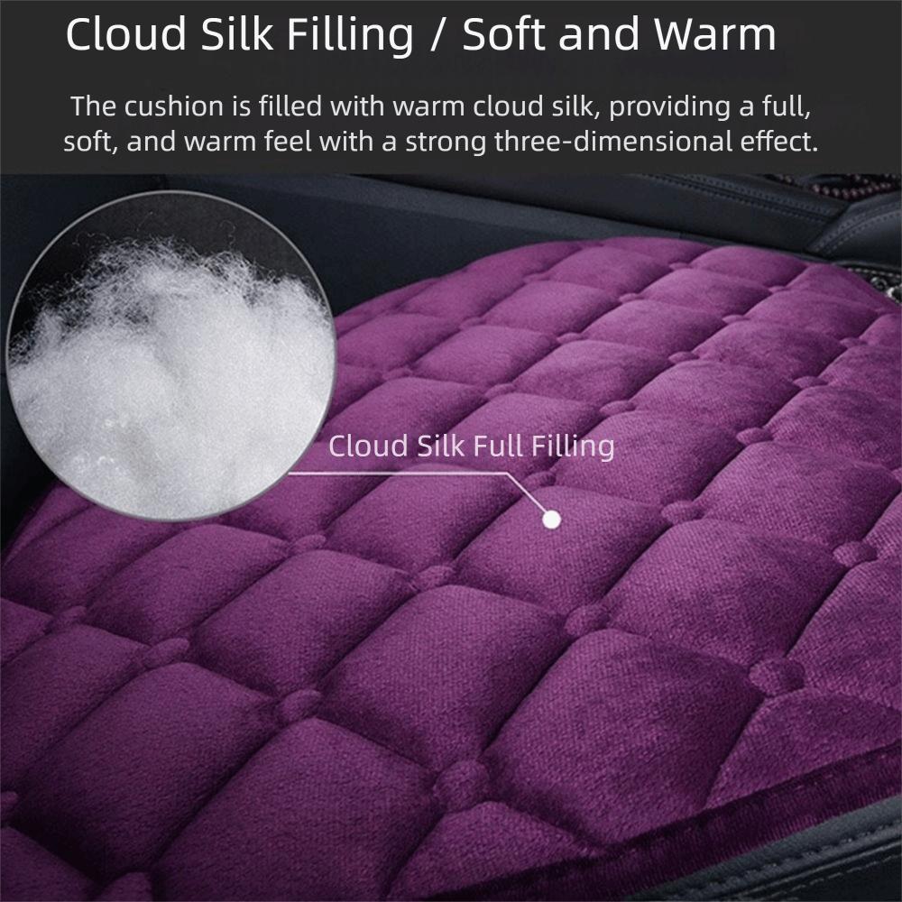 Plush Winter Car Seat Cover Anti-slip Auto Protector Mat Practical Auto Seat Cushion  Van