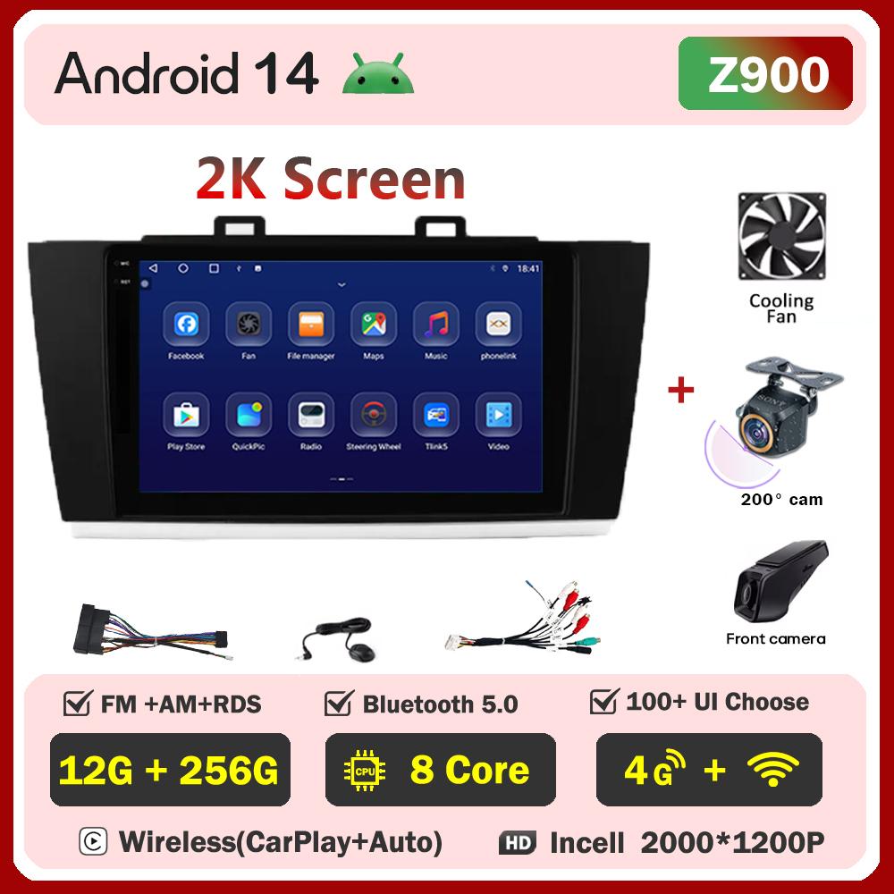 For Subaru Legacy Outback 2015-2018 Car Radio Player Car Carplay Screen Autoradio Mirror Link Car Intelligent Systems RDS DSP