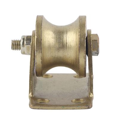 U-Nut Rad Rolltor Drahtseil Schiene Nutenrad Lenkrolle mit Halterung 32mm 1,3 Zoll
