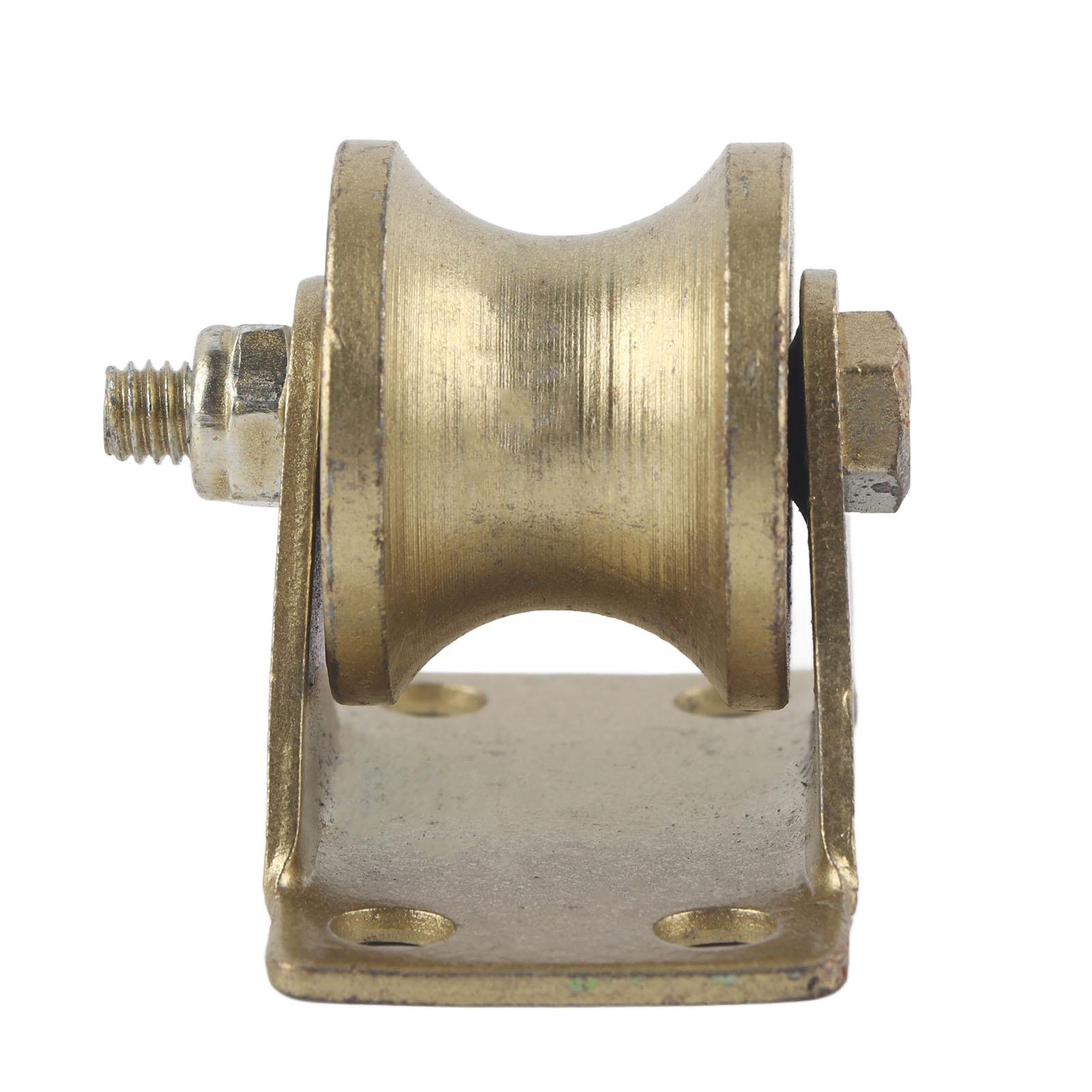 Painter Utype Grooves Wheel Rolling Gate Wire Rope Rail Grooves Wheel Caster With Bracket 32Mm 1.3In