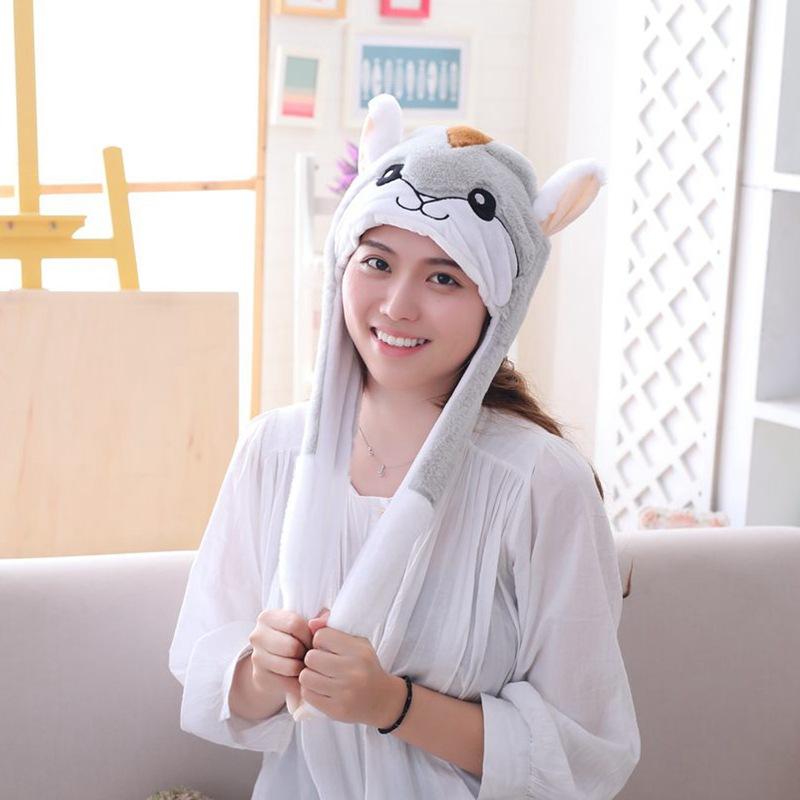 

Игрушки Шапки хомяка, которые двигают ушами при нажатии, подарки головные уборы, реквизит для фото, шапки с воздушной подушкой Ordinary length 52CM width 20CM0.2kg