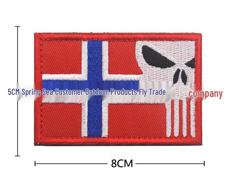 International Flags Punisher Velcro Armband PVC Patch