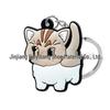 PVC Soft Rubber Cat Keychain Pendant - Cute Bag Accessory and Ornament