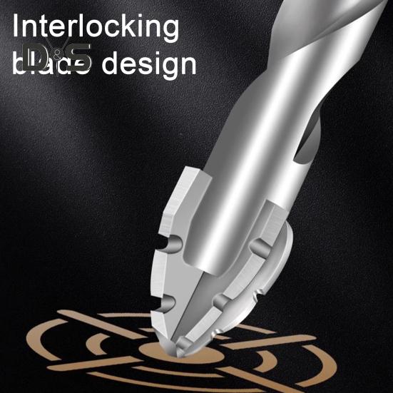 1/4Pcs Drill Bit Set High Hardness Rustproof Multifunctional Wear-Resistant Four-Flute Sawtooth Eccentric Drill Bits