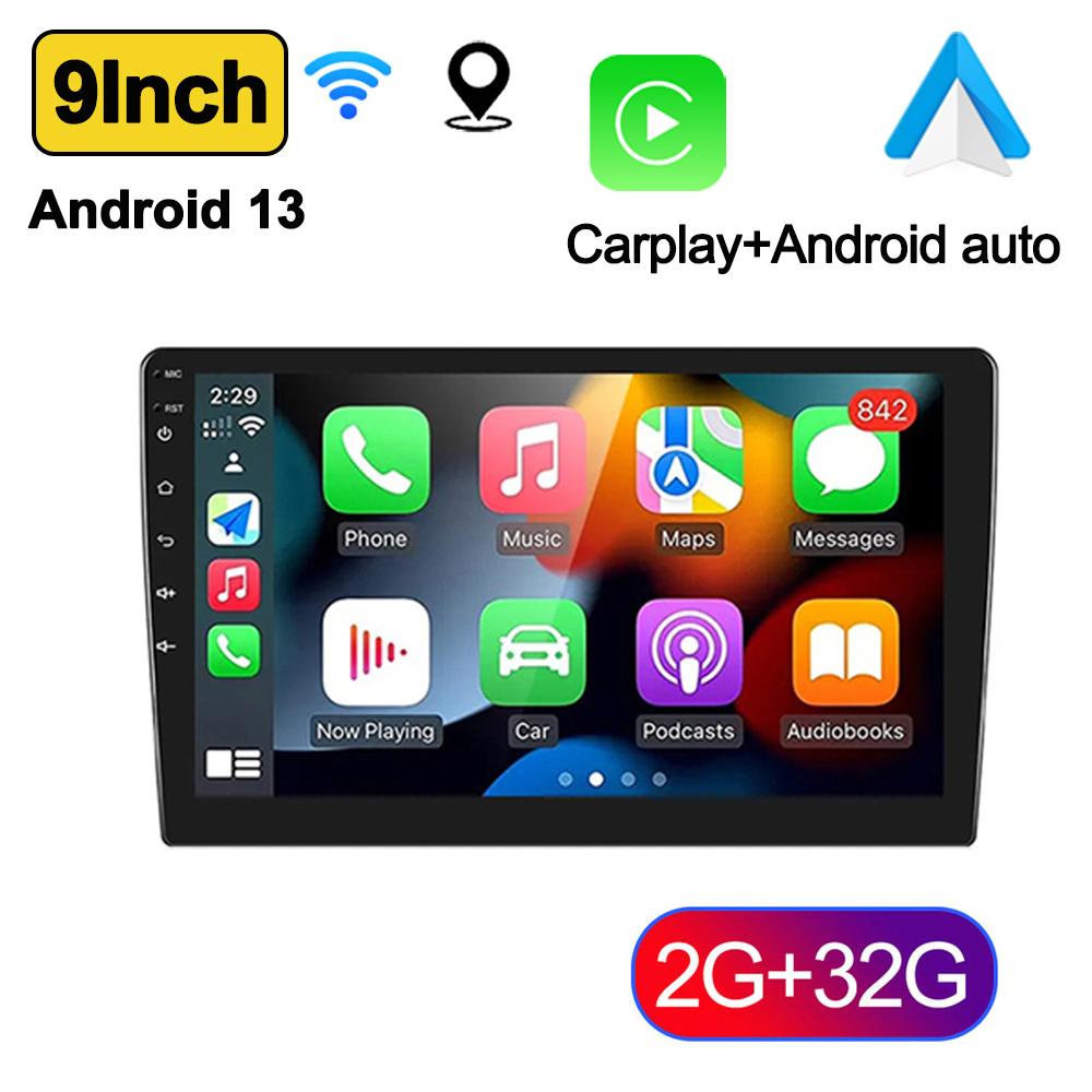 7 9 10 Inch Car Play GPS Android13 Radio Multimedia Player Wireless CarPlay Android Auto 2 Din Radio Stereo Receiver Player