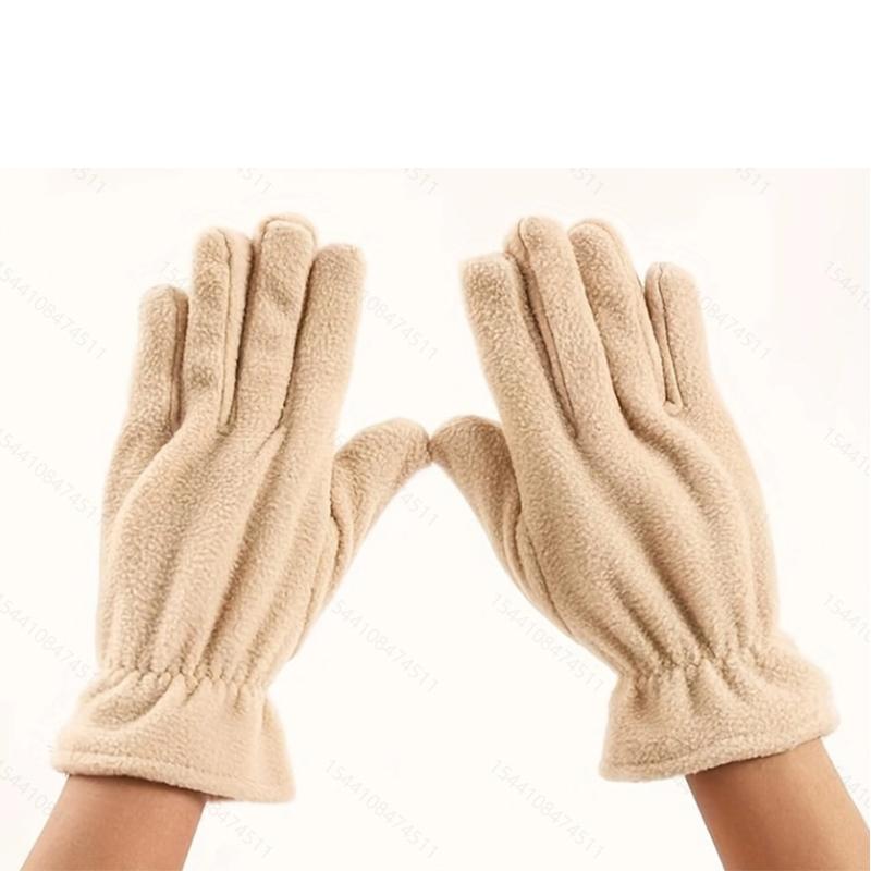 Winter Warm Gloves Women Men Polar Fleece Gloves Cold Resistance Wind Waterproof Warm Outdoor Running Cycling Skiing Mittens