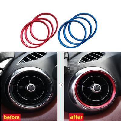 Car AC Air Outlet Conditioner Ring Trim Cover Fit For Mazda 2 Mazda MX-5 MX5 CX-3 CX3 RF ND Interior Accessories