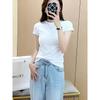 Short Sleeve T Shirt For Women With Slim Fit Cotton Blend Casual Summer Top