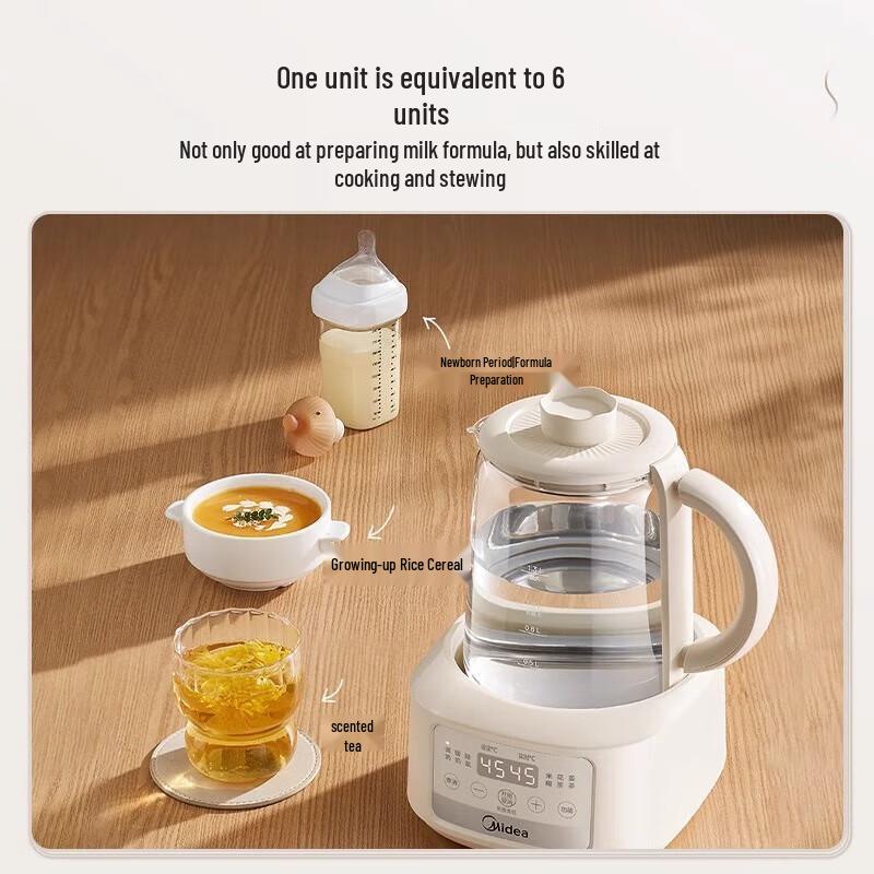 Midea 1.3L Smart Baby Formula & Health Kettle CN plug (adapter included)