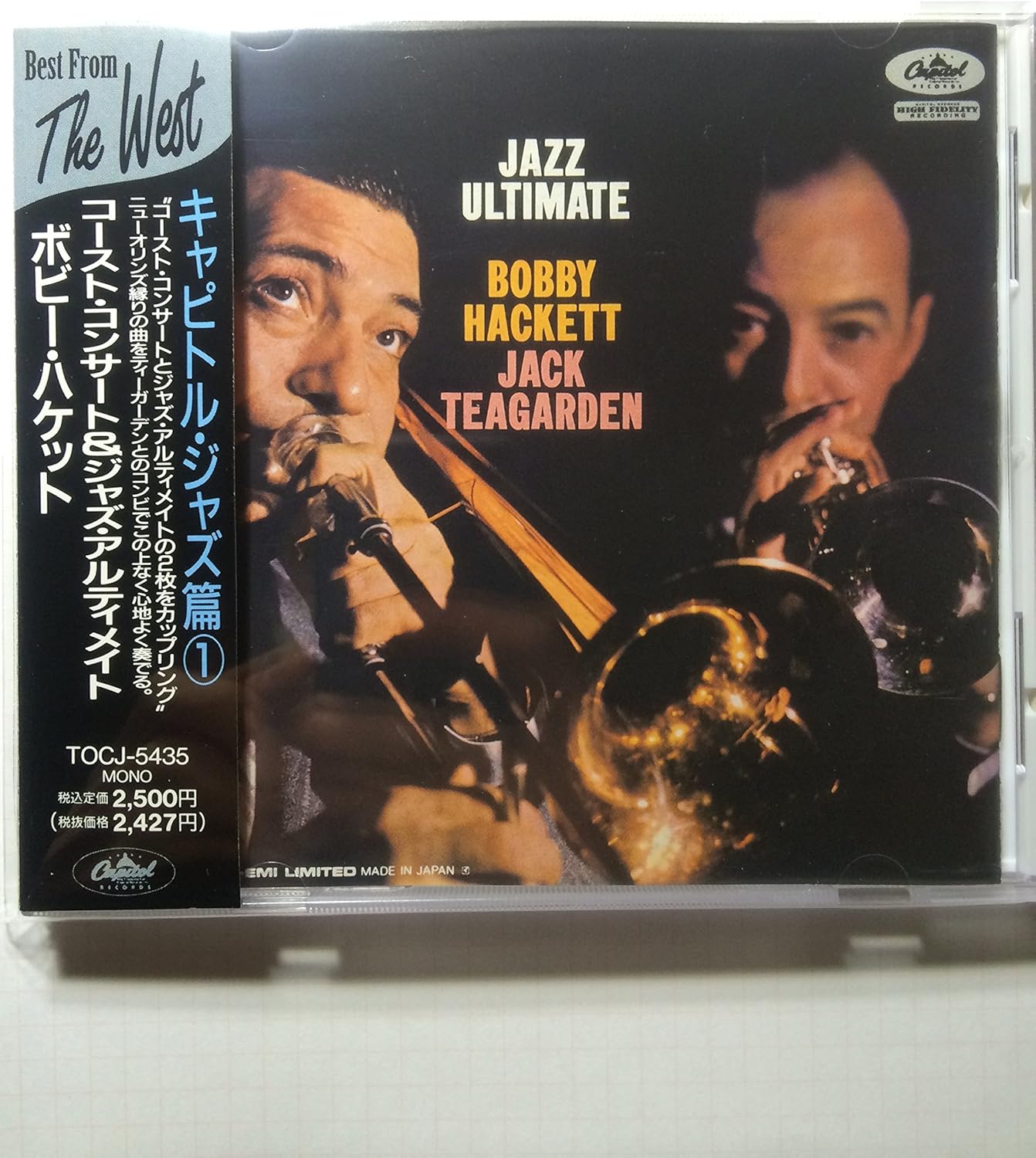 

CD BOBBY HACKETT - Coast Concerts & Jazz Attire TOCJ5435 Japan ObiJazz Used
