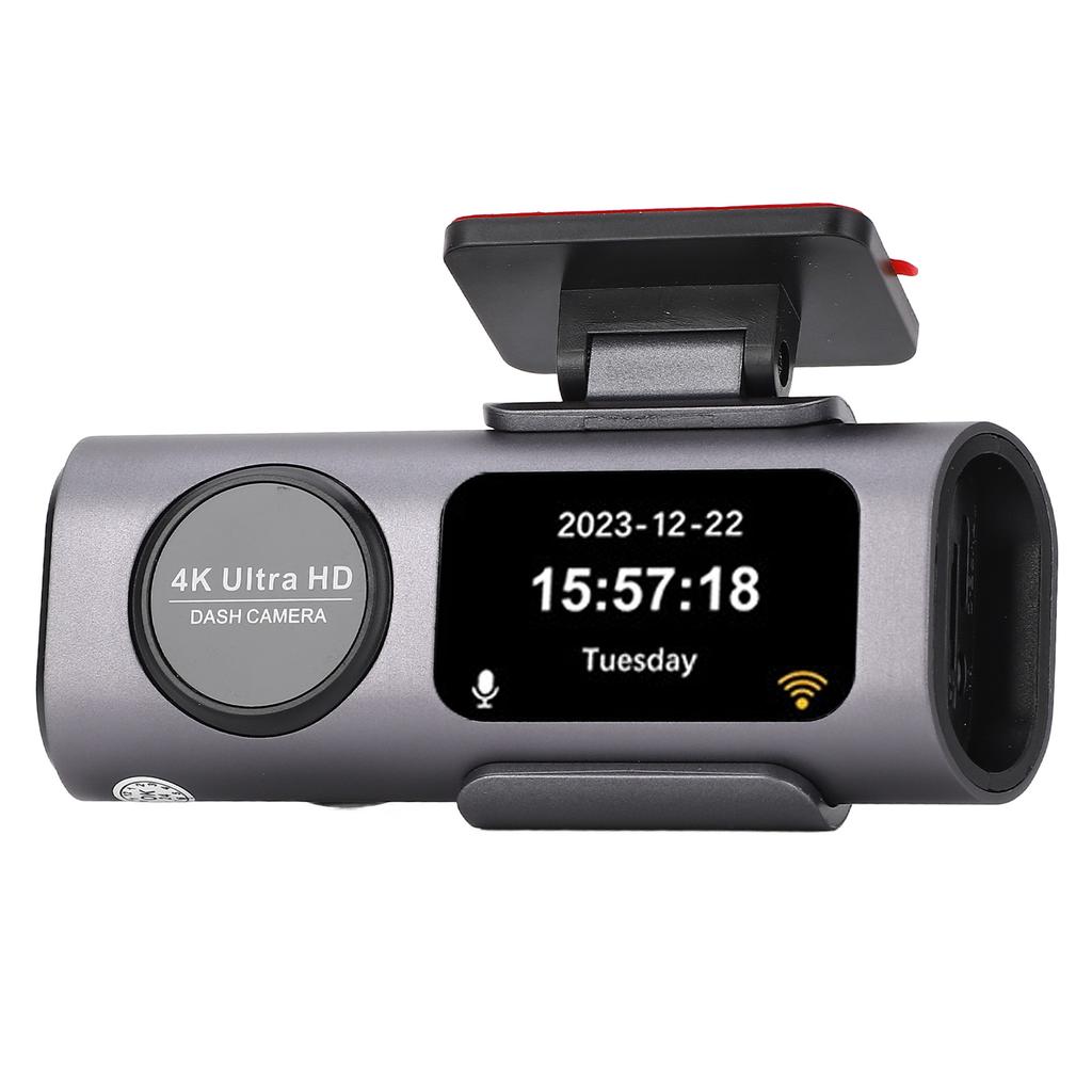 Dash Camera 4K Front 1080P Rear Dual Lens Wide Angle Night Vision Loop Recording Gravity Sensor 24H