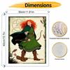 Disney Brave Merida Oil Painting by Numbers Art Kit. Handmade Diy Painting Home Decoration Gifts