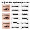 1 Set Eyebrow Stencil Sticker Tools DIY Shaper Drawing Guide Disposable Brow Women Beginner Eyebrow