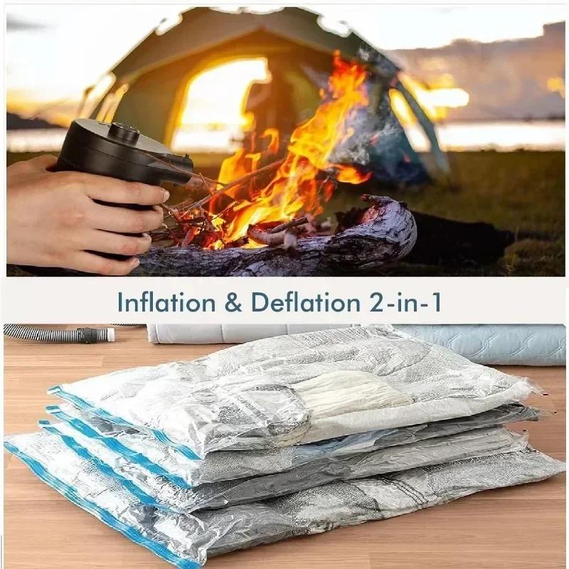 5200mAh Air Compressor Electric Air Pump Inflator Portable Deflator Wireless Inflatable Pump for Swimming Ring Air Cushions