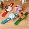 Creative Luminous Santa Claus & Snowman Children's Snap Bracelet - Perfect Christmas Gift