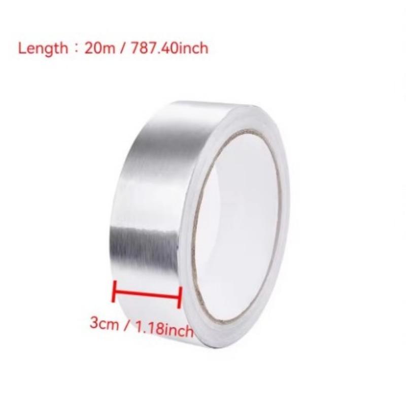 1Roll Super Sticky Aluminum Foil Rubber Tape High Temperature Resistance Waterproof Roof Pipe Crack Duct Repair Tape Stop Leak