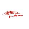 Suzuki Jimny Car Car Headlight Eyebrow Hood Shark Personalized Car Cover Car Body Car Headlight Decal Suzuki Sticker, 1-Piece Sticker, Sticker,