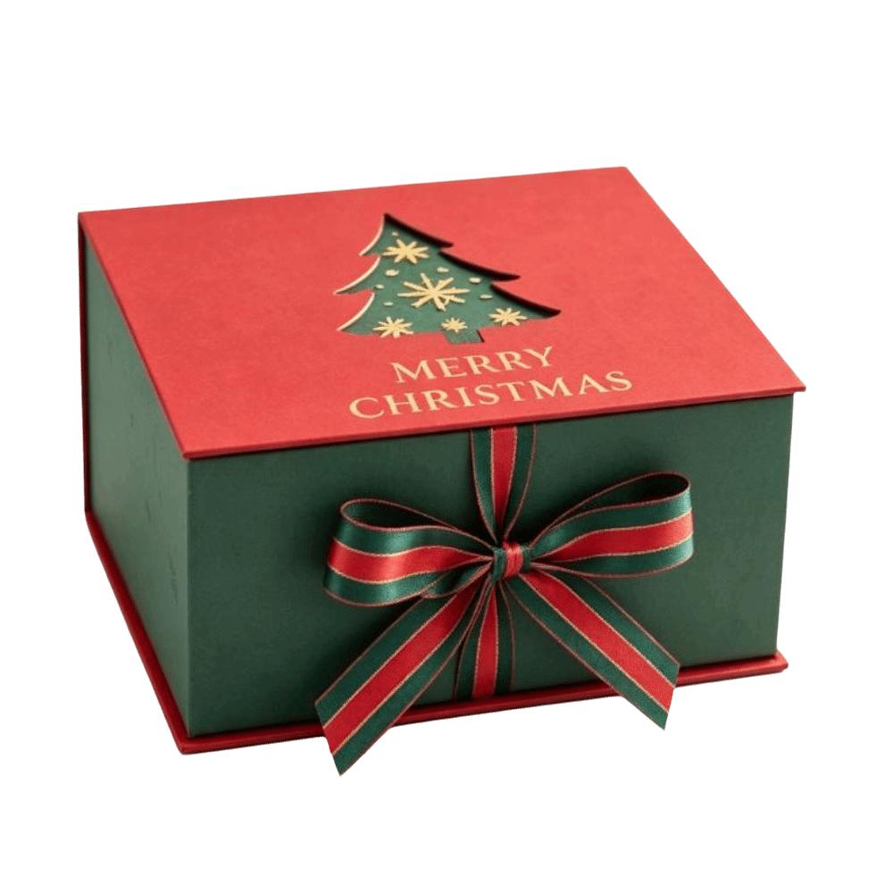 Weihnachtsbaum Weihnachtsgeschenke Schachtel Klappdeckel Geschenkverpackungsschachtel Feiertagsverpackungsschachtel Weihnachten