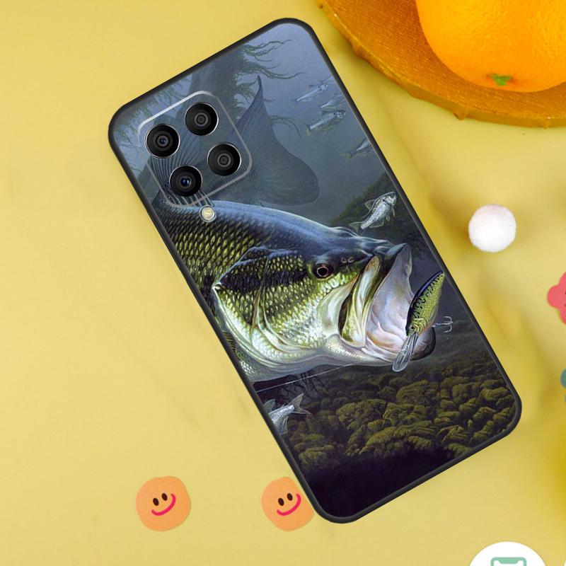Bass Fishing Lake Fisherman Case For Samsung Galaxy M15 M35 M55 M11 M14 M34 M54 M31 M13 M53 M51 M12 M32 M52 M16 M36 M56