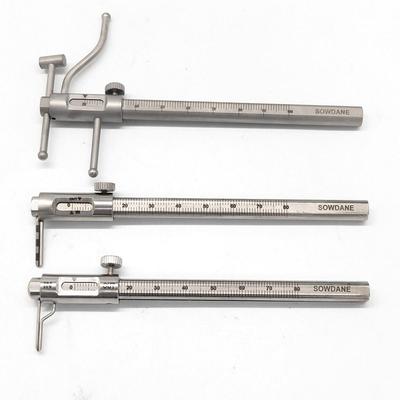 Dental Orthodontic Sliding Caliper Dental Implant Measuring Gauge Caliper Ruler  Stainless Steel